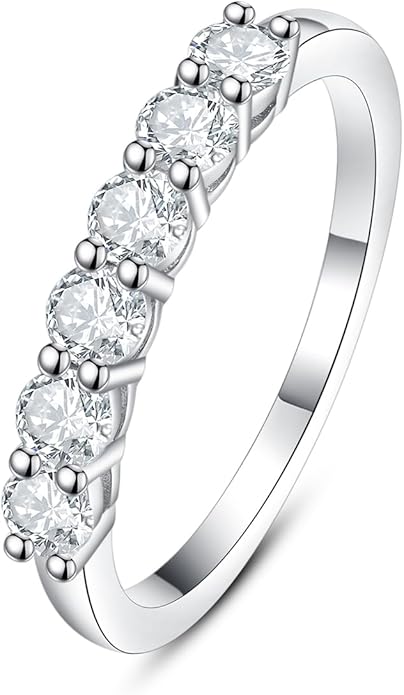 WorldLensHub's tweet image. IMOLOE Lab Grown Diamond Wedding Bands for Women，0.69 Carat Ring 6 Stones Eternity Rings for Women in 18K White Gold Plated Sterling Silver Size 4-11

Product: amzn.to/43kYuiq

#jewelry #weddingring