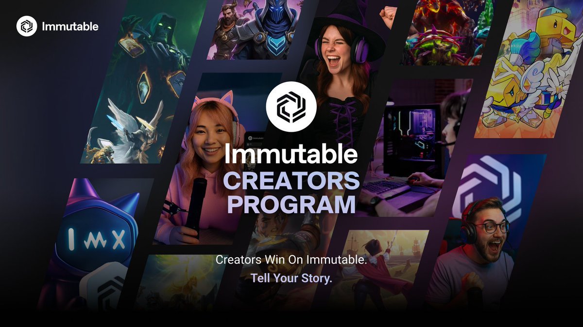 .<a href="/Immutable/">Immutable</a> is building the highest performing network of creators across all of web3 (and web2).

If you’re a top 1% content creator, apply to our Immutable Audience Creator Program.

You will be rewarded.