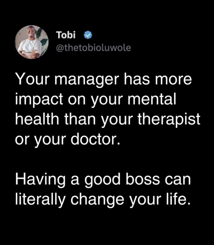 Good reminder: The influence of your manager on your mental health is profound, often more significant than you might think. 
hubs.la/Q03NmLMG0