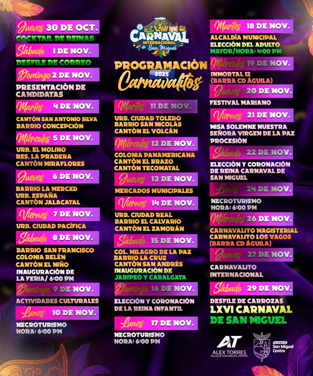 josechepitohern's tweet image. El pueblo está de fiesta ✨️
Carnaval de San Miguel