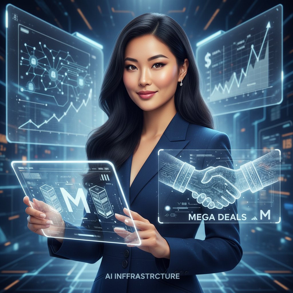 venthewise's tweet image. Meta is going all-in on AI! Mega deals and huge infrastructure investments are fueling their ambitious push, keeping the tech giant's stock in the spotlight.