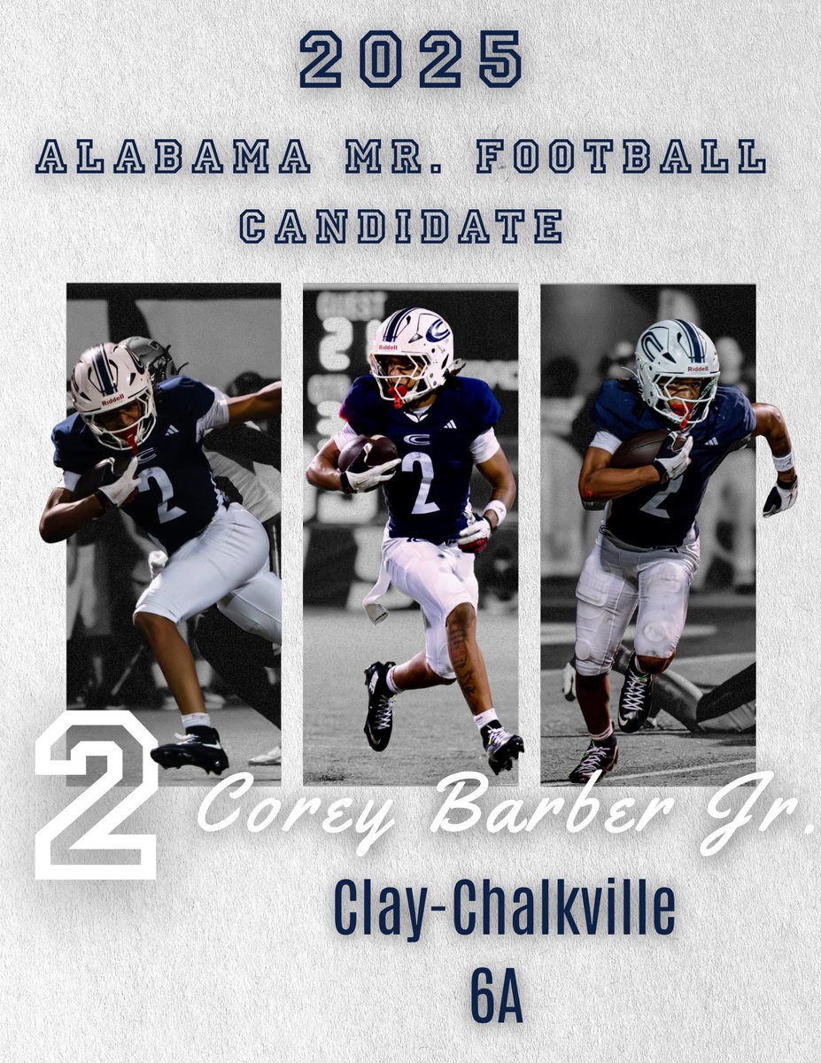 👀”Alabama Mr. Football Candidates”
(1A-7A) <a href="/AHSAAUpdates/">AHSAA</a> <a href="/ahsaaradio/">AHSAA Radio Network</a> 

A series of candidates…..

As the 2025 season has passed the midway point…the conversation of the states best player normally starts to show up….

I’ll try my best to get the best players from each