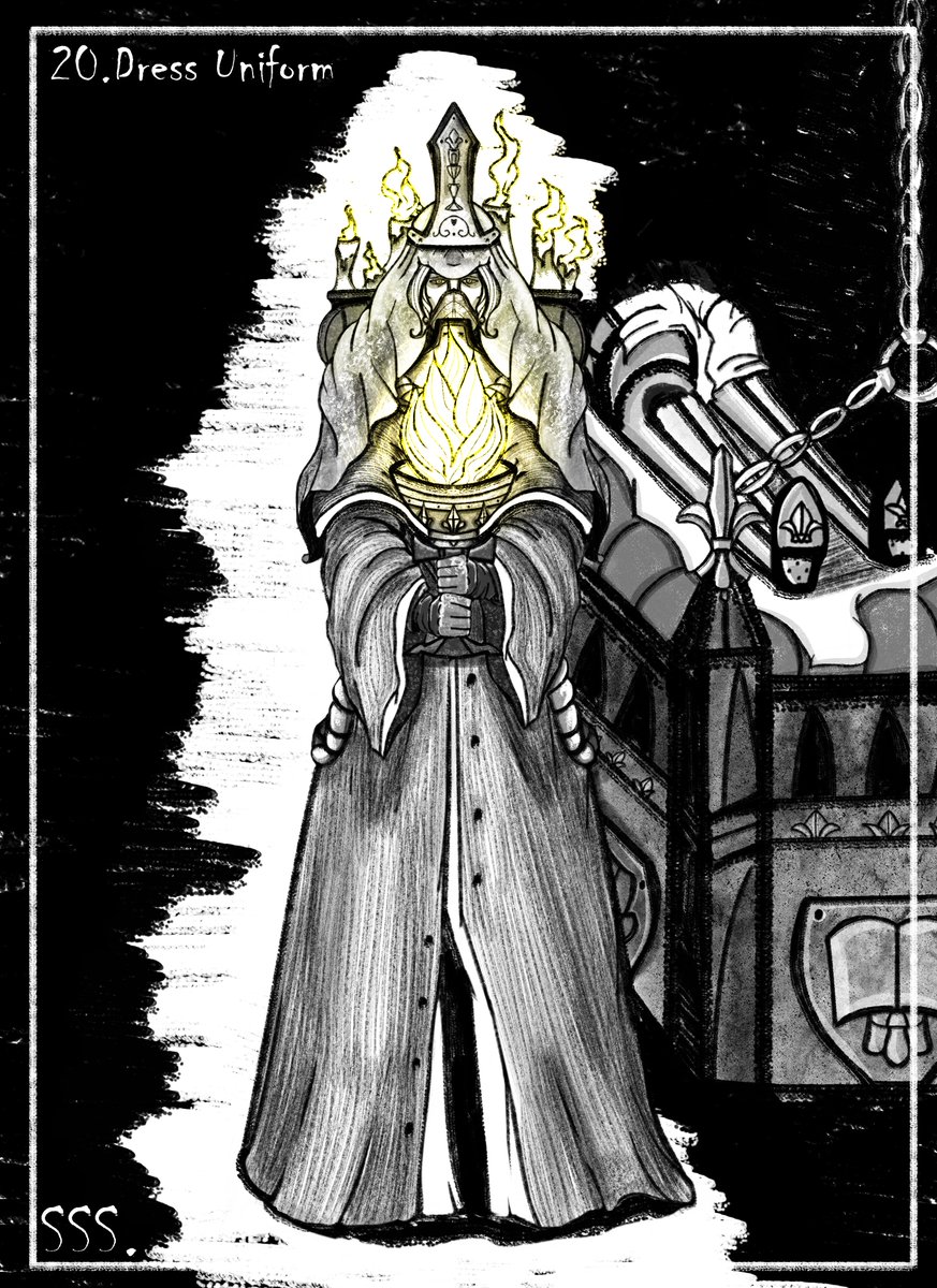 sel_sea's tweet photo. Dress Uniform

 “Spirit of Dominica” carries the Simulacrum of the Ebon Chalice while walking with the Triumph of Saint Katherine
 #warhammer40k #wh40k #inktober2025 #adeptasororitas #sistersofbattle https://t.co/dIaapMIkow