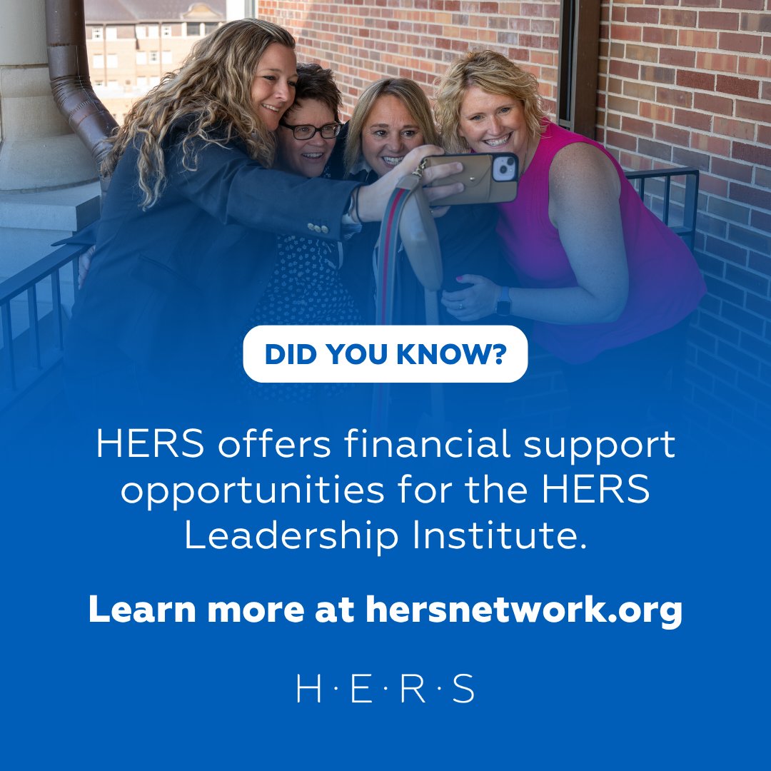 HERS is committed to making the HERS Leadership Institute accessible to all leaders. We offer three tailored funding options based on your background and field.

✨ HERS Scholarship
✨ HERS–Mellon Leader Fellowship
✨ HERS–Luce STEM Leader Fellowship

bit.ly/3WklDO1