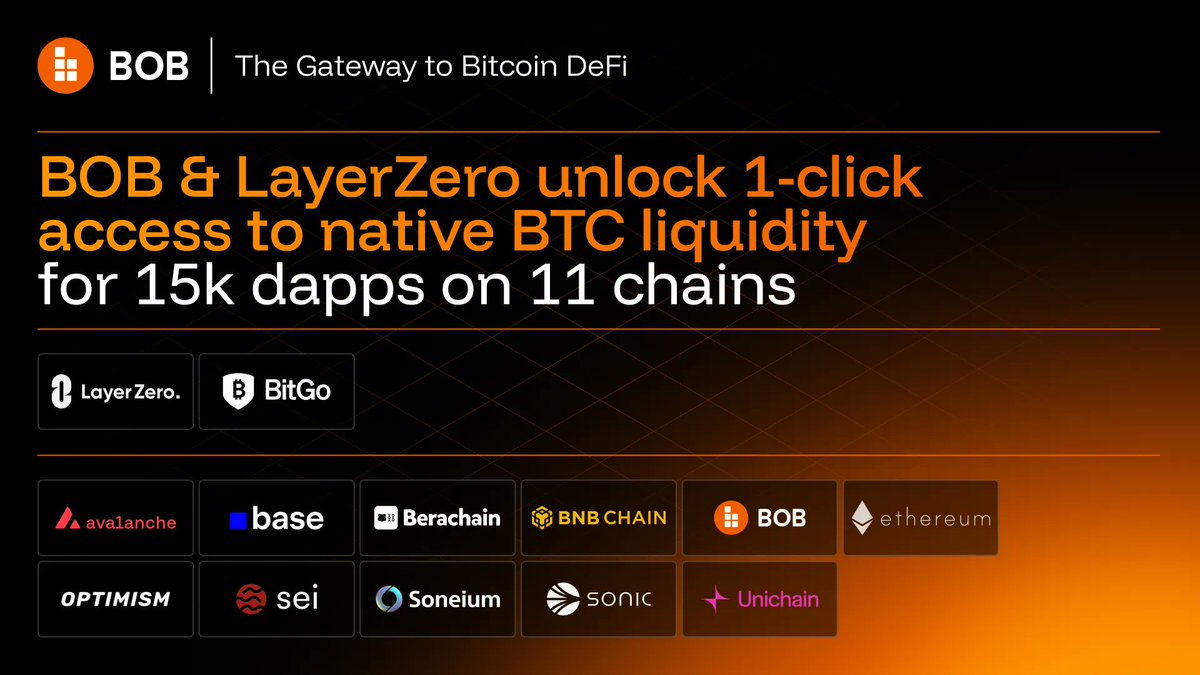 HexaSymbiote's tweet image. Bitcoin is just something you hold.

Not anymore. @build_on_bob is changing that.

They’re building a world where Bitcoin isn’t just stacked it’s used.
You can finally put your BTC to work without giving up control  move it across chains, tap into DeFi, and interact with dApps.🔥