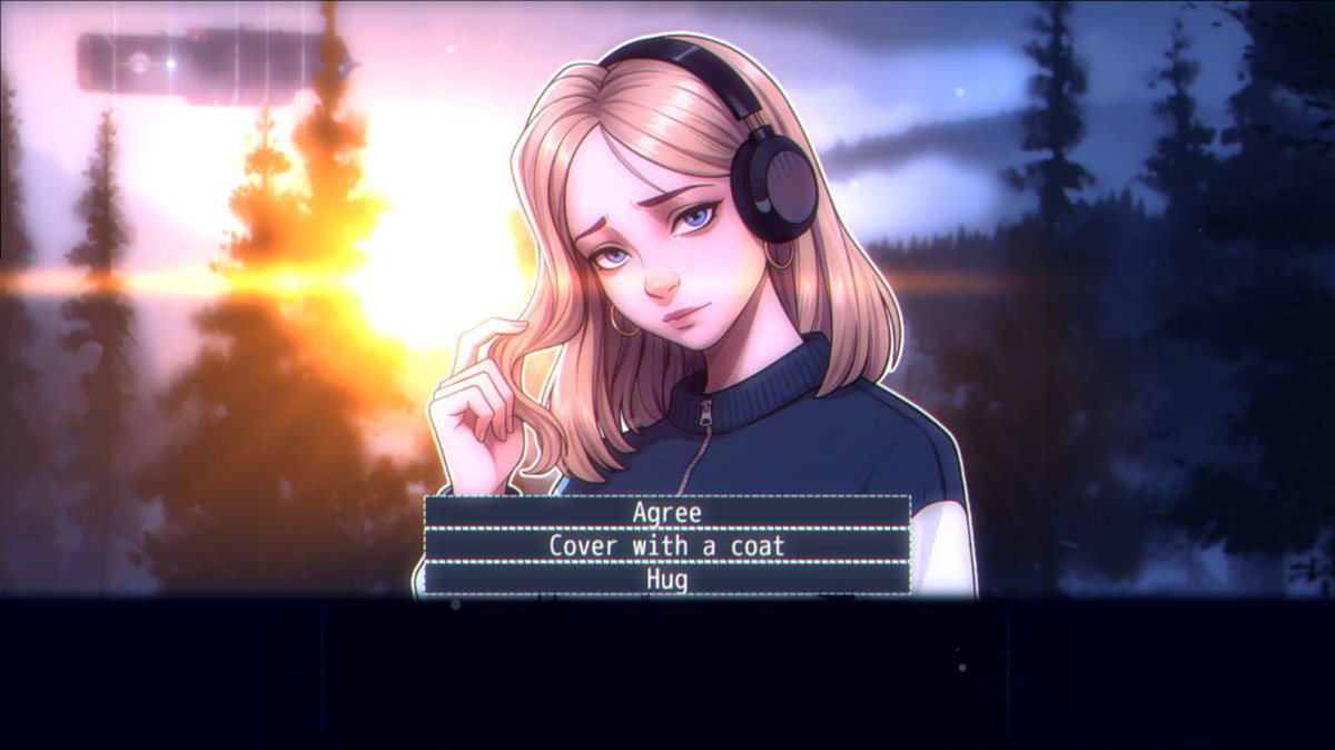 Scottside_Game's tweet photo. – It's so cold... 

> What's your choice? 
#Scottside #IndieGameDev  #VisualNovel #ScreenshotSaturday https://t.co/XYTqu9cvsf
