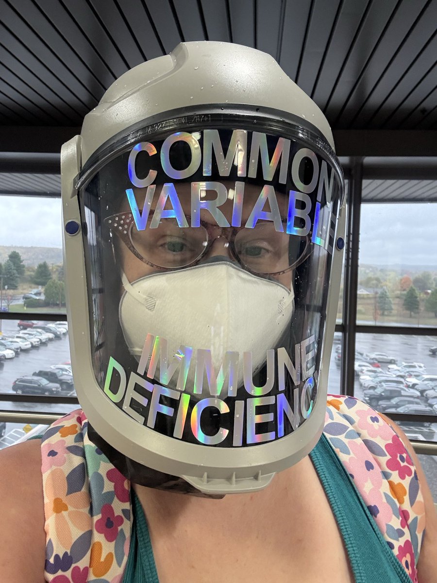 amethystarlight's tweet photo. Now for my annual immunology appointment so my new immunologist can work with insurance for my Hizentra prior authorization renewal.
Protection: @3M TR-300 PAPR and @zhouliang_mask Zimi KN100 ๐ท
#CommonVariableImmuneDeficiency https://t.co/jjsM06GqDA