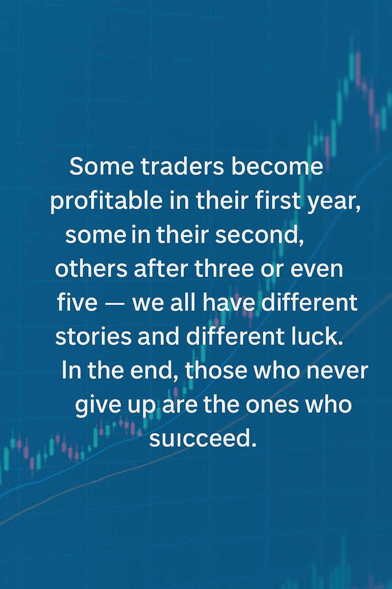 Some traders📊  win early, some take years — but those who never give up eventually succeed.🧑‍🦯