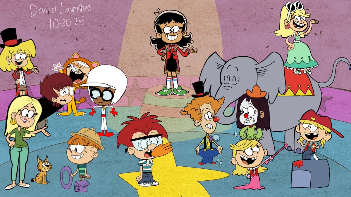 DanielLave25280's tweet photo. Big Top Zhau
#TheLoudHouse #Nickelodeon #TLH #TheLoudHousefanart #StellaZhau #LiamHunnicutt #RustySpokes #LincolnLoud #Cartoonfanart #Nicktoons #CyldeMcBride #Nickelodeonfanart #Zachgurgle #Chandler #Kara #CartoonFanart #BeccaChang #LoriLoud #LolaLoud #LanaLoud #LeniLoud https://t.co/Y19TUmCtcs