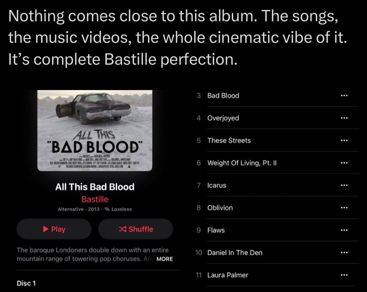 OOC Bastille tweet media