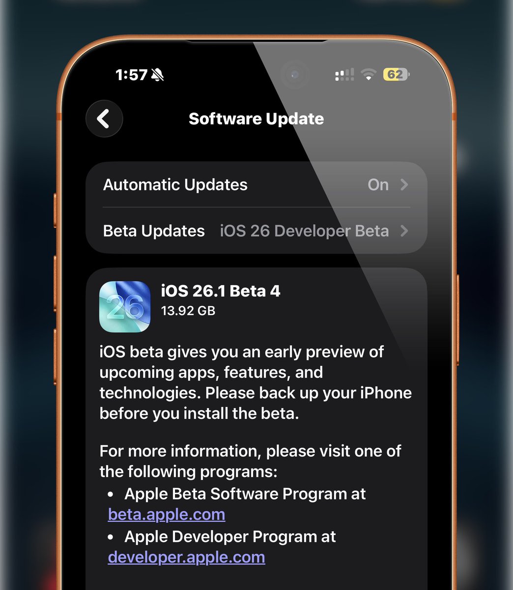 #iOS16 beta 4 ya está disponible.