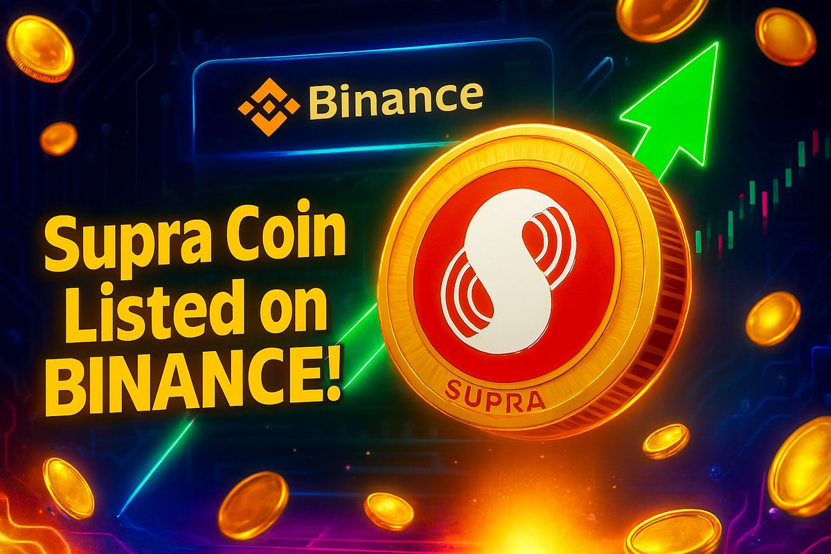 CryptoRoznama's tweet photo. Who else is excited to see SUPRA Coin listed on @binance?  
Do you think this will be a game-changer for SUPRA holders?  

Comment your thoughts below! 👇

@SUPRA_Labs @cz_binance @JoshuaTobkin @JonEvansJones https://t.co/XdnnHjxvQP