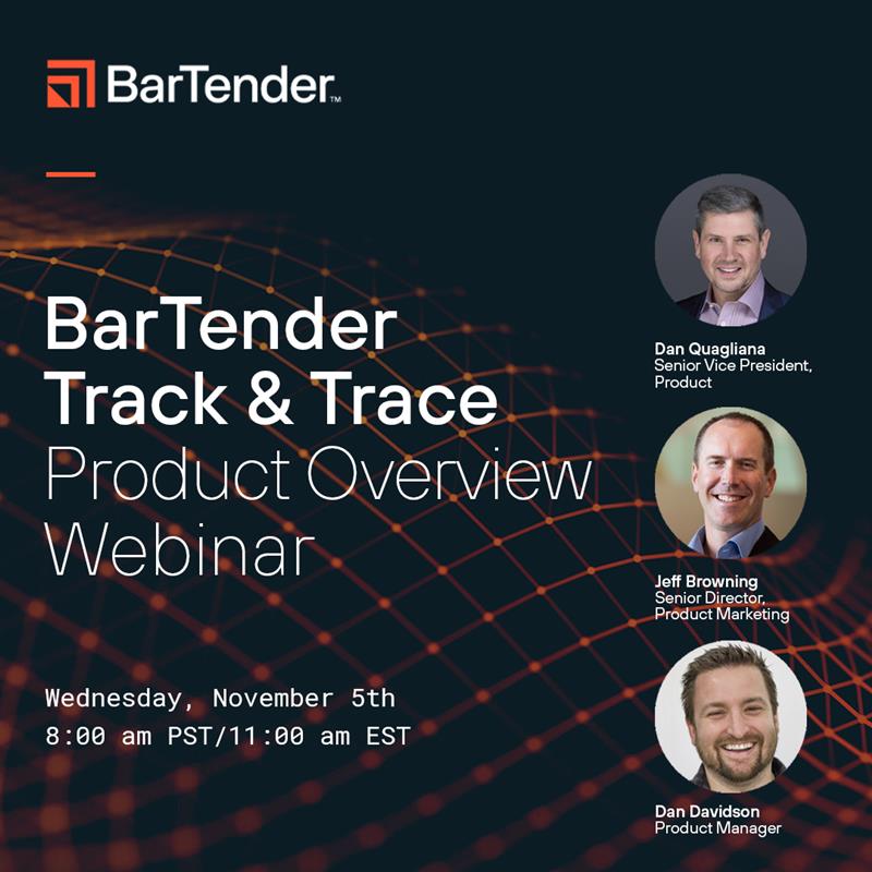 SeagullSci's tweet image. Want faster inventory searches, fewer losses &amp;amp; smarter decisions? Join our free webinar on 11/5 at 11am ET to see how BarTender Track &amp;amp; Trace delivers real ROI—fast &amp;amp; without the complexity.
👉 Register: seagullscientific.zoom.us/webinar/regist…
#BarTender #TrackAndTrace #InventoryManagement