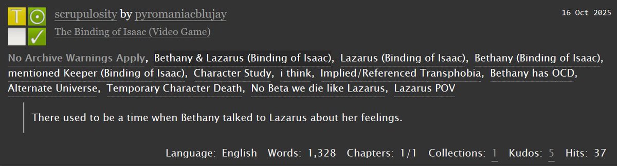 i've got a new short fic out! i was hoping i'd come up with a nice drawing to advertise it with, but... no such luck AHA

link in the replies