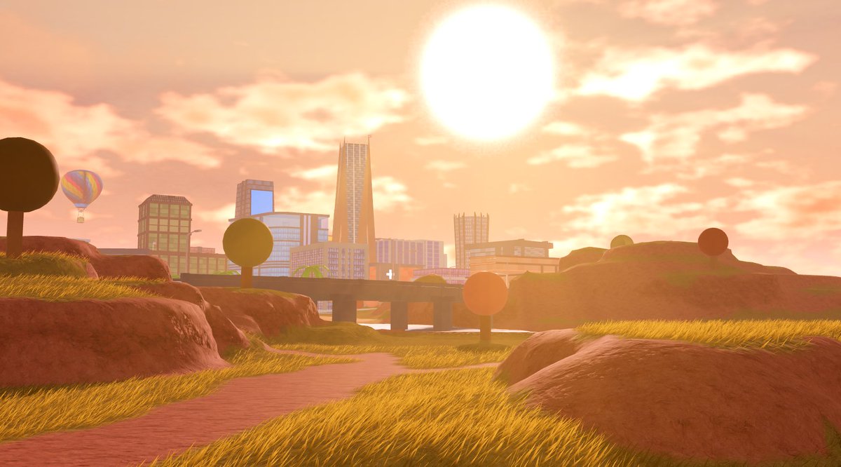 badimo's tweet image. Here is your first look at Fall 2025 🍁 Featuring the 2017 skybox and terrain, added sun rays, and OG Roblox trees!
#Roblox #Jailbreak