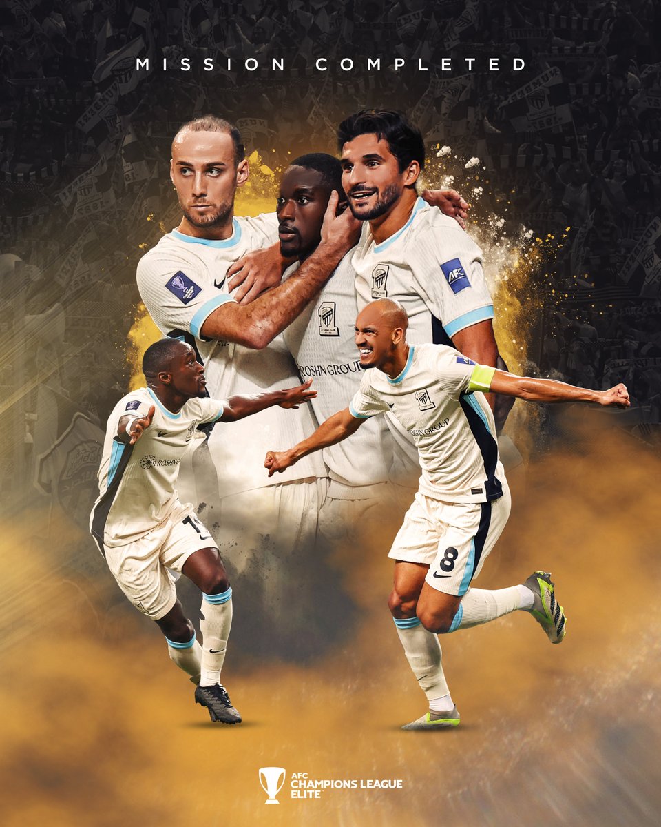 تمّت المُهمة بنجاح 💪🔝
مبروك لجماهير الذهب 👏
#الاتحاد_الشرطة 
#دوري_أبطال_آسيا_للنخبة