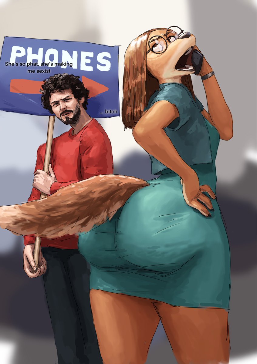 If you give her a BBL, you’re being sexist towards her, and by extension, real women 🙃
#anthro #art #digitalart #procreateart