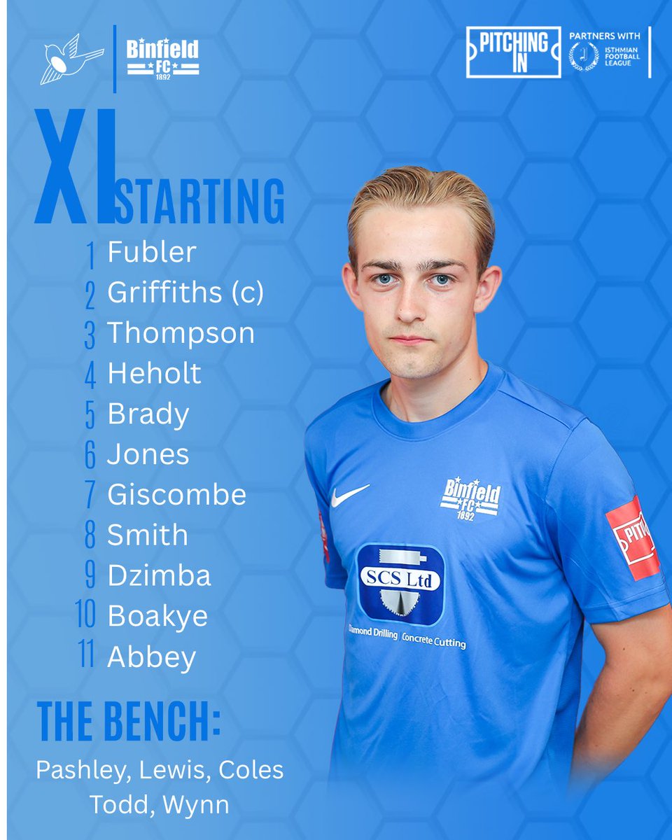 Team News 📰

Harv captains the side ahead of our Velocity Cup tie against <a href="/CarshaltonA_FC/">Carshalton Athletic FC</a> this evening

#CARBIN | #COYM