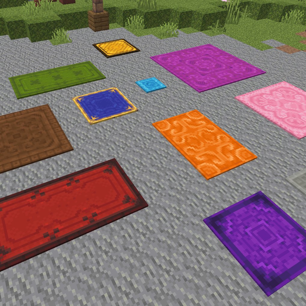 MCModelsNet's tweet image. Get creative with tons of different carpet combos and designs using this Carpet Expansion from @RedstoneLabsMC
So many different possible patterns!
Avaliable on the MCModels Store