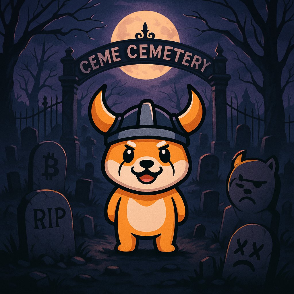 $FLOKI in the Cemetery doing some pep talks! 

Send those dead memes to $CEME

<a href="/elonmusk/">Elon Musk</a> this is the narrative you've been waiting on bro!