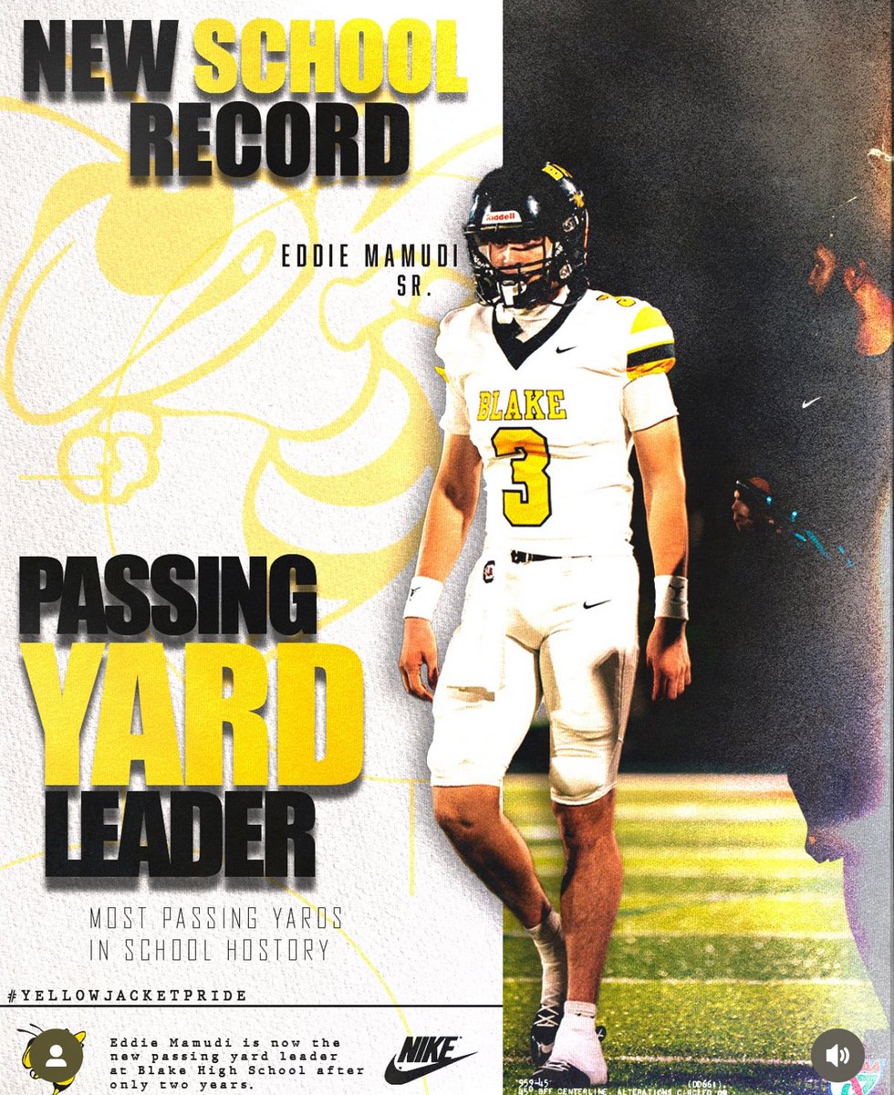 Blesssed to be able to accomplish this achievement in only 2 years truly blessed and can’t wait for what god has in store for me! <a href="/CoachXavierBHS/">Coach X and Os</a> <a href="/DMamudi/">Desmond Mamudi</a> <a href="/BlakeJacketsFB/">Blake High School Football Team</a> <a href="/CoachFresilli/">Montaner Fresilli</a> <a href="/CoachLecht/">Adam Lechtenberg</a> <a href="/CoachFlanaganRI/">Mike Flanagan</a>