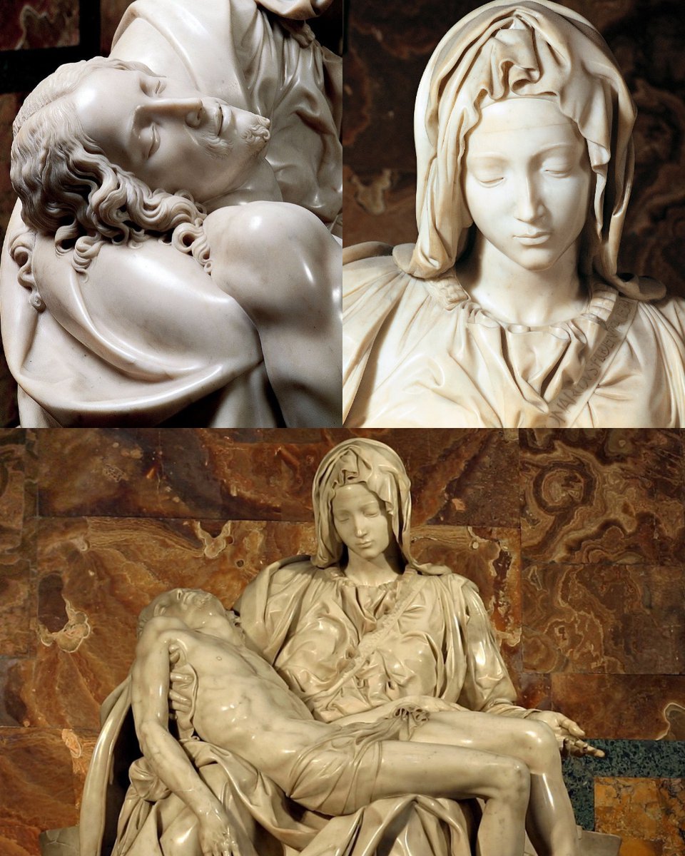 Reminder that Michelangelo was just 24 when he carved the Pietà from a single block of marble using only a hammer and chisel.