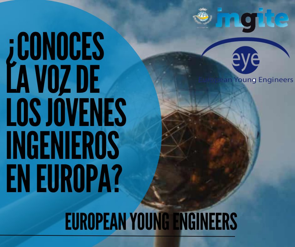 INGITE_ES's tweet photo. 🌍 Los jóvenes graduados en ingeniería españoles tienen voz en Europa
Desde INGITE nos unimos a @EYEngineers, red paneuropea que conecta a jóvenes profesionales y estudiantes de ingeniería de todo el continente ¿No los conoces?
#EYE #INGITE #IngenieríaTécnica #IngenieroTécnicos https://t.co/PBLiRzCXvm