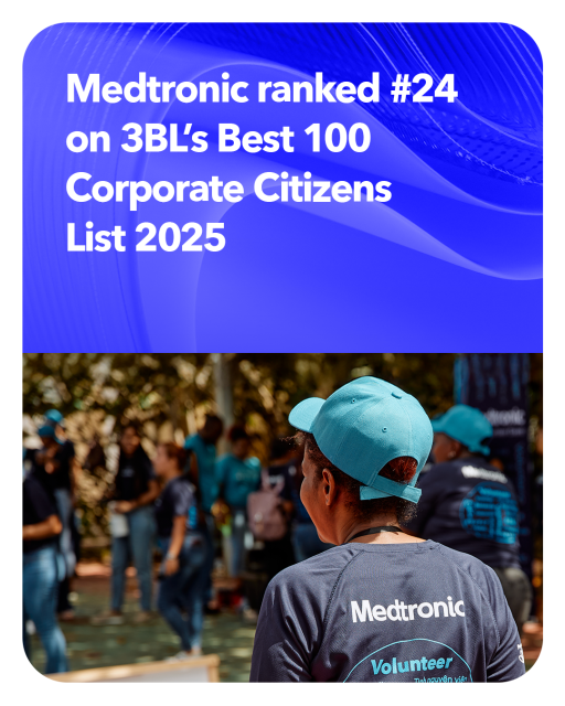 Dillerdiller's tweet photo. It's inspiring to see Medtronic recognized for our global impact. Being ranked #24 on @3BLnews's 100 Best Corporate Citizens list is a testament to how we live our Mission every day. https://t.co/OaF6vpJ4O3 #MedtronicEmployee https://t.co/ebDtqKFdB8