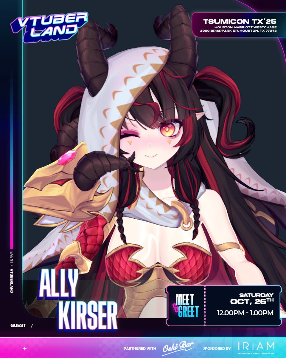AlekirserVA's tweet photo. MY FIRST MEET AND GREET!!

i'm attending tsumicon texas virtually on oct 25th from 12 - 1 PM CT! stop by and chat if you're there :3

thank you @/theoshibar for inviting me <3 https://t.co/xNreY5DIJo