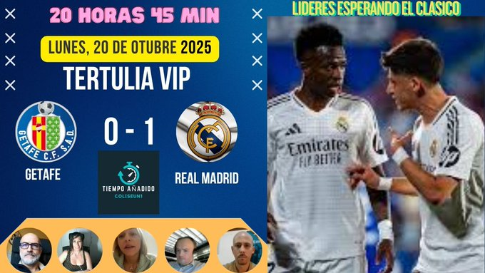 miguel angel (@halamadrid123) on Twitter photo youtube.com/live/JhTP0H9ax… , 🚨🚨 A las 20 Horas 45 Min COMENZAMOS Tenemos TERTULIA "VIP" para analizar la Victoria del Real Madrid ante el Getafe con ; <a href="/JAgilminguez/">José Antonio Gil</a> <a href="/GjonHaskaj/">🅶🅹🅾︎🅽</a> <a href="/CrisMLRM/">Cris_RM🤍</a> <a href="/OlgaUnMundo/">Olga Pérez</a> y <a href="/BlancoSobreNeg/">BlancoSobreNegro</a> youtube.com/live/JhTP0H9ax… , 🚨🚨 A las 20 Horas 45 Min COMENZAMOS Tenemos TERTULIA "VIP" para analizar la Victoria del Real Madrid ante el Getafe con ; <a href="/JAgilminguez/">José Antonio Gil</a> <a href="/GjonHaskaj/">🅶🅹🅾︎🅽</a> <a href="/CrisMLRM/">Cris_RM🤍</a> <a href="/OlgaUnMundo/">Olga Pérez</a> y <a href="/BlancoSobreNeg/">BlancoSobreNegro</a>