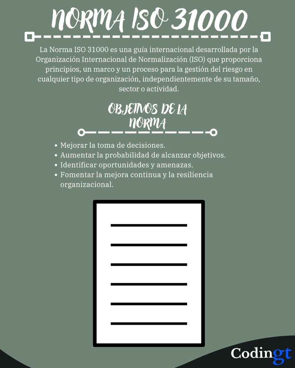 codingtx_'s tweet image. Norma ISO 31000
#codingt #seguridadinformatica #riesgos #ciberseguridad #ethicalhacker