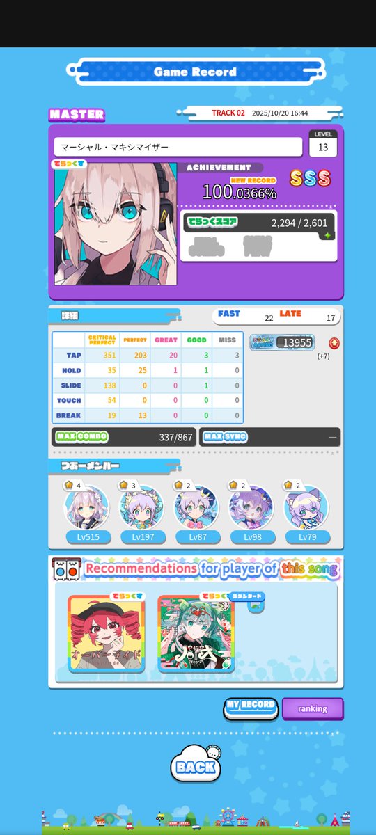 忘記發
反正就是刷大分
終於快萬四了🥹