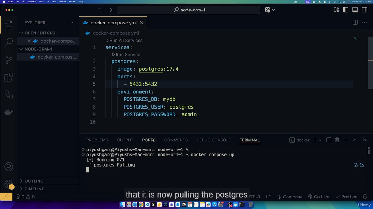 s_dhanush11's tweet image. #Day2 of learning Backend Database
1️⃣ Done with the setup of PostgreSQL with Docker for local development.
2️⃣ Faced some difficulties in setting up, but managed to overcome it.
#BackendDevelopment #Postgres #Mongodb #Docker #Database