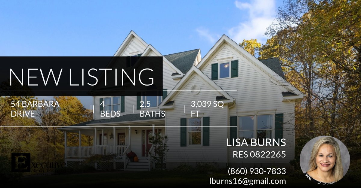 📍 New Listing 📍 Take a look at this fantastic new property that just hit the market located at 54 Barbara Drive in Coventry. Reach out here or at (860) 930-7833 for more information!

Listed by Suzy Couture

Lisa Burns, Realt... homeforsale.at/54_BARBARA_DRI…