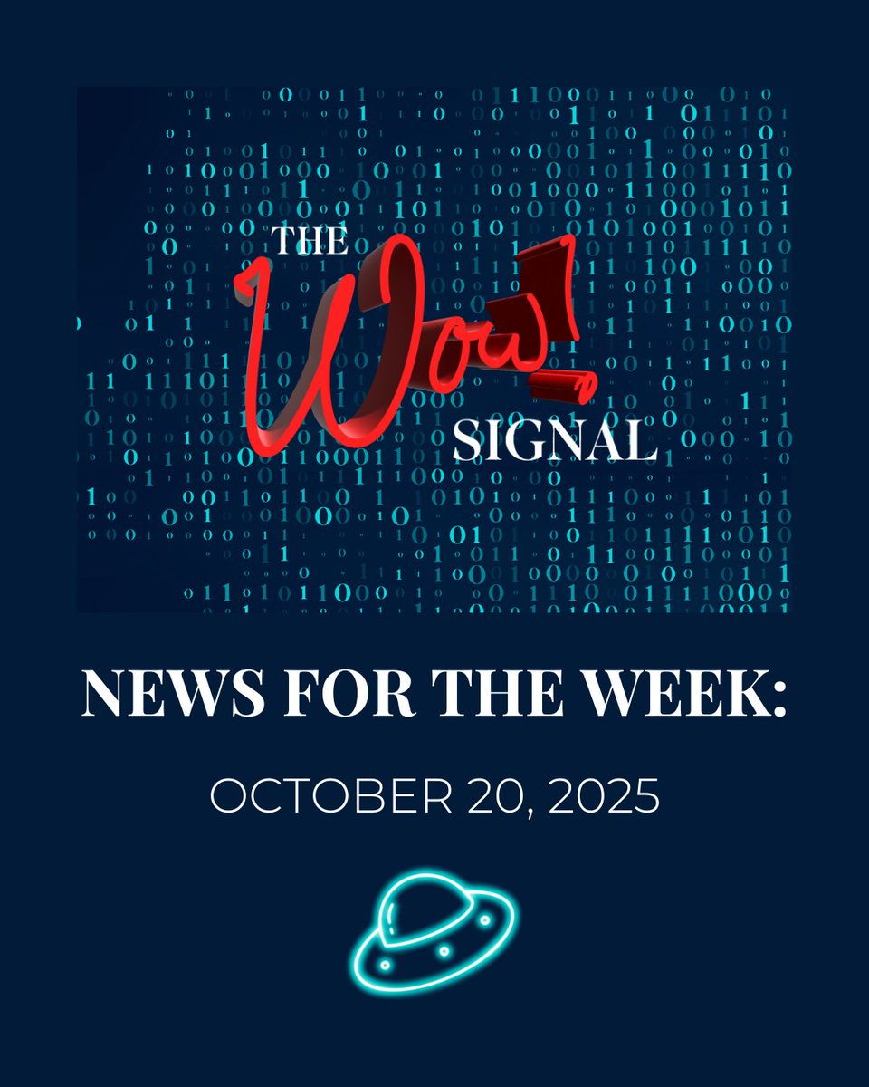 daniel_harary's tweet image. 🚨 The WOW! Signal News for the Week of October 20, 2025🚨
Big Things are Always Happening in the World of Disclosure and Beyond!! 👽✨
** Dr. Avi Loeb Asks, “Did the WOW! Signal Come from 3i/Atlas?”
** What Do NASA’s Scientists Really Know about UFOs?
** Most Recent…