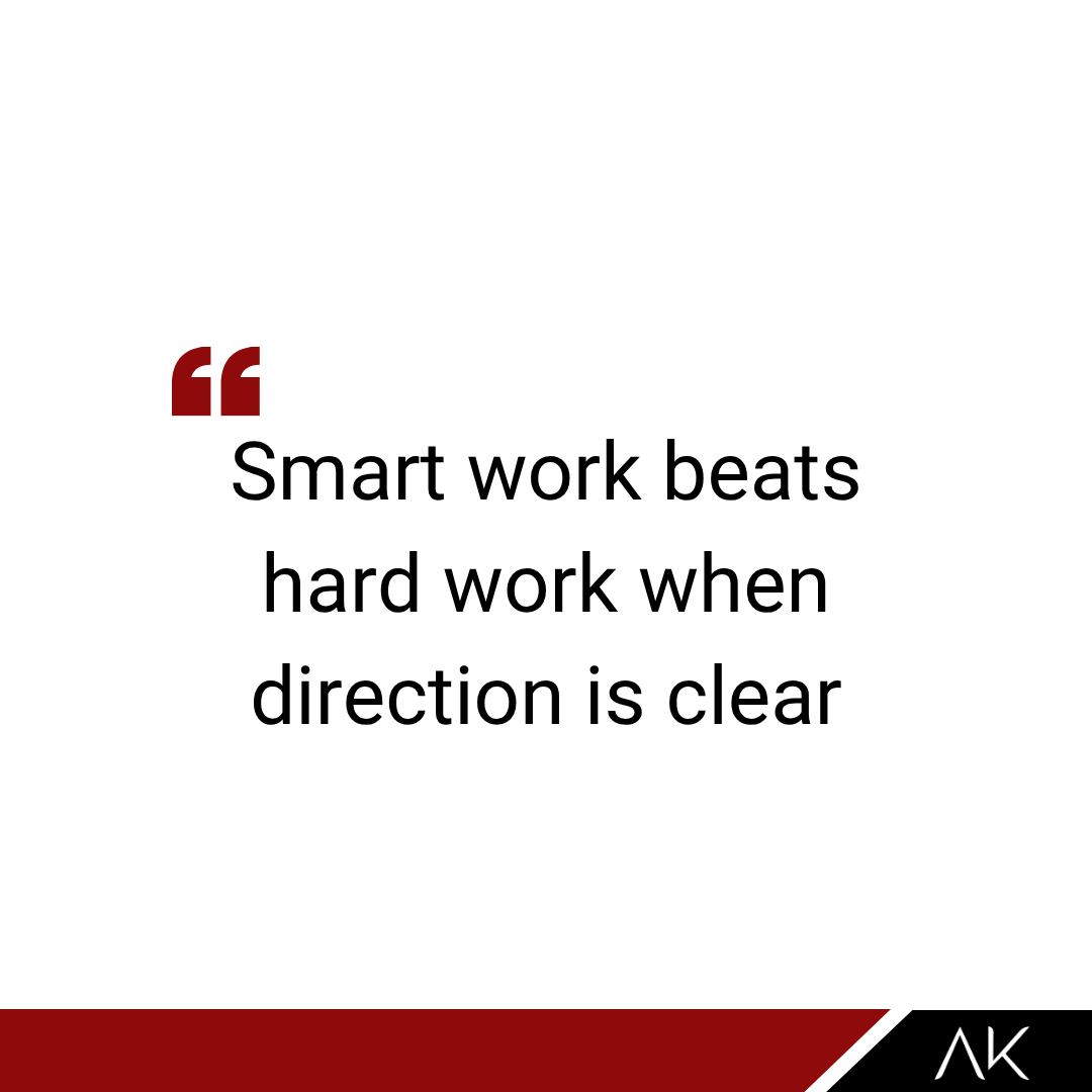 AhmedAlKiremli's tweet image. Smart work beats hard work when direction is clear.
العمل الذكي يتفوق على العمل الشاق عندما يكون الاتجاه واضحًا.
#SmartWork #Productivity #Efficiency #Success
#عمل_ذكي #انتاجية #كفاءة #نجاح