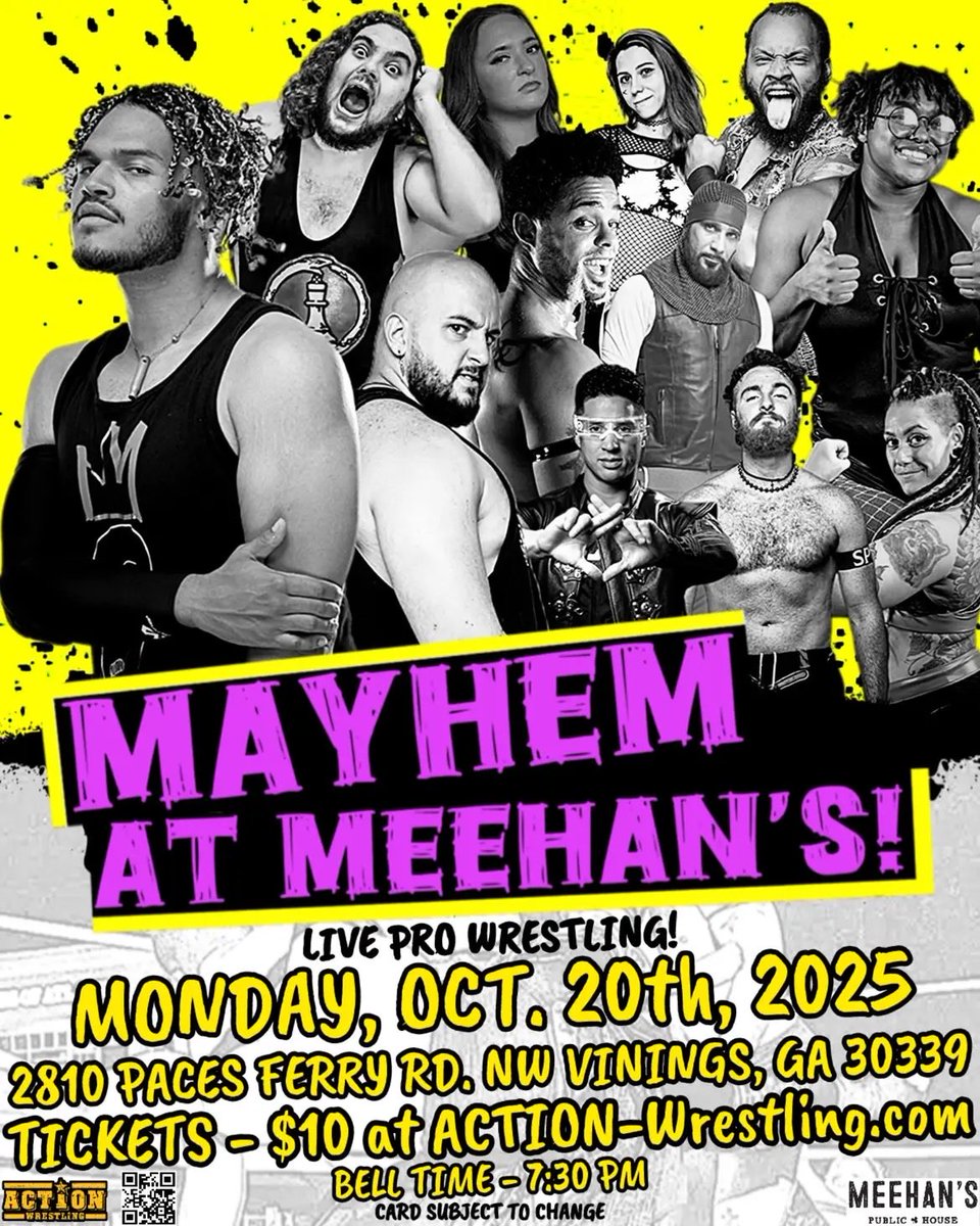 Pull up to Meehan’s TONIGHT!!!

Hard to beat <a href="/WrestleACTION1/">ACTION Wrestling</a> and a pint of Guinness
