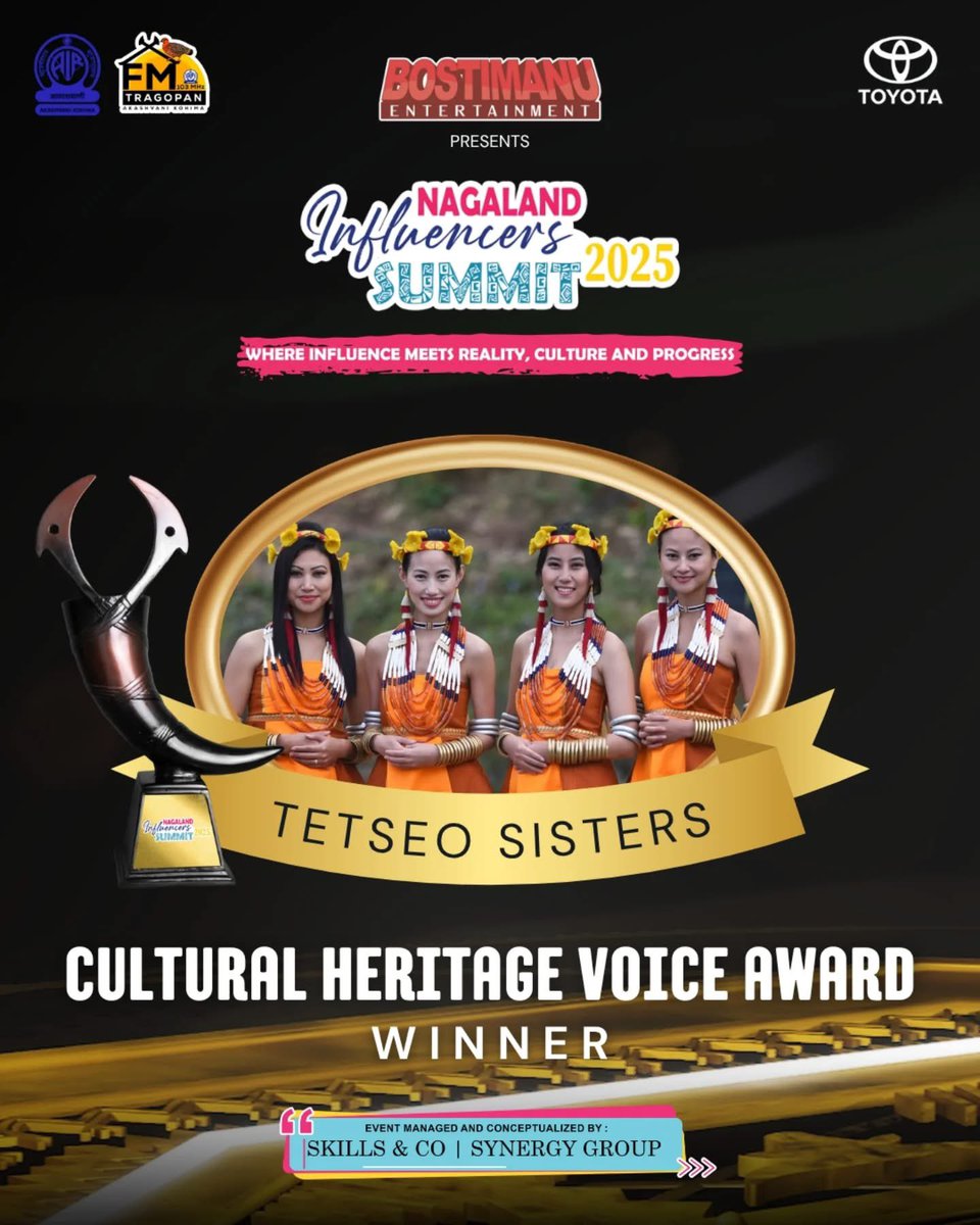 We are deeply honoured to receive the Cultural Heritage Voice Award at the first-ever <a href="/Nagalandin58844/">Nagalandinfluencersummit</a> Thank you for recognizing our efforts, it inspires us to continue sharing stories that celebrate our roots and identity.
Let’s keep encouraging. Hiyohey!!!
