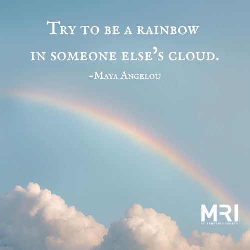 MedDeviceRec16's tweet photo. MONDAY MOTIVATION:  "Try to be a rainbow in someone else's cloud." - Maya Angelou

#mrslc #catchingtoptalent #mondaymotivation https://t.co/b3Qe7vARgU