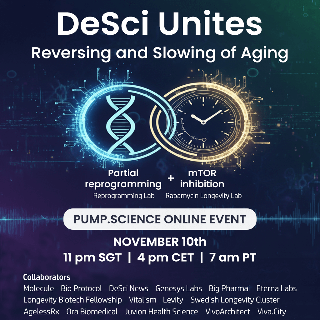 KristerKauppi's tweet image. On November 10 we will co‑host an online event that kicks off launching week on @pumpdotscience. Rapamycin Longevity, in partnership with Reprogramming Lab, will introduce three pioneering tokens on Pump Science throughout that week. We begin the event with a live launch of a…