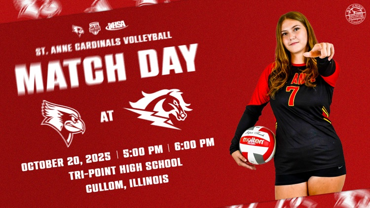 Cardinals volleyball concludes the RVC tournament at Tri-Point with a 7th-place matchup against the Chargers! 🐦🏐

#CardinalCulture