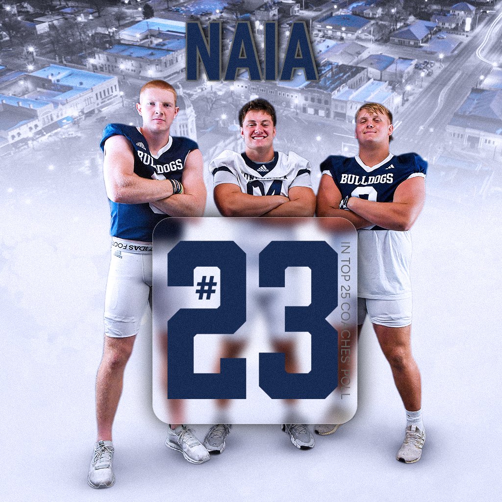 🏈 | <a href="/CUNEFootball/">CUNE Football</a> returns to the NAIA coaches' poll top-25. The Dawgs are set at No. 23 in the country! 

❗️#23❗️

🔗 naia.org/sports/fball/2…