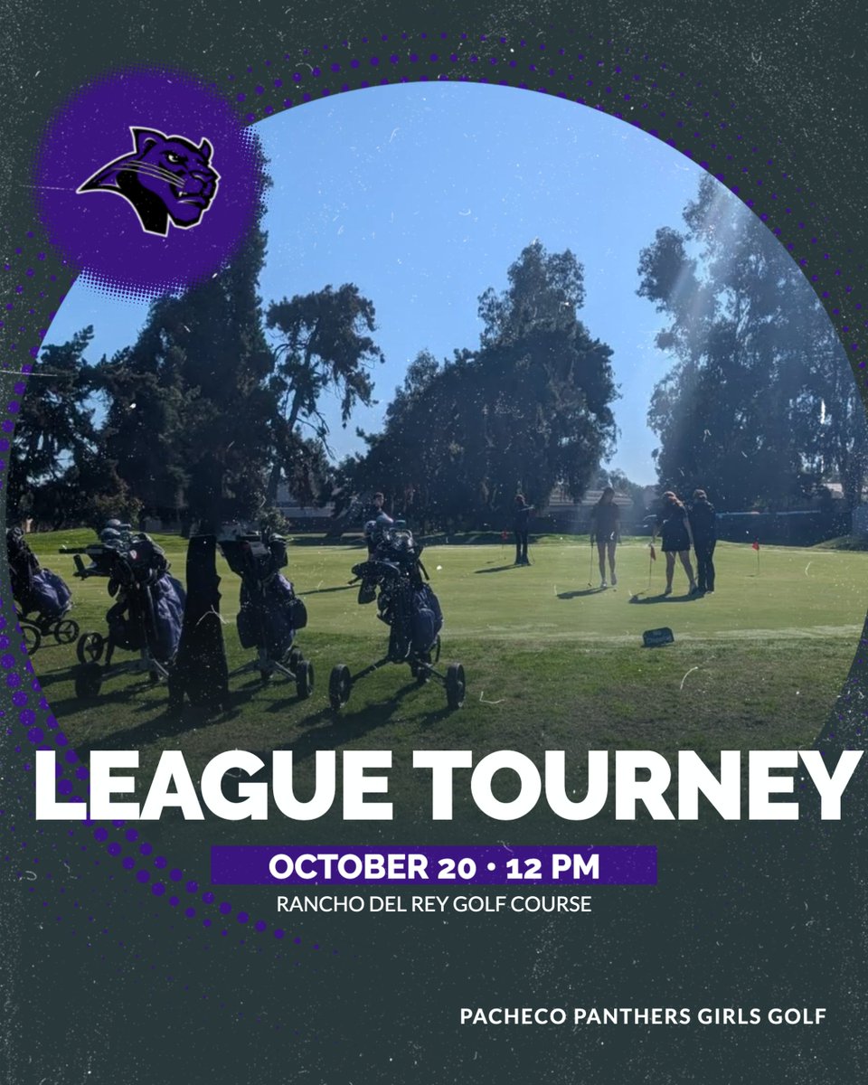 PachecoPanthers's tweet photo. Girls golf is taking part in the WAC league tournament today at Rancho Del Rey! Good luck girls! #ROARPANTHERS #PAWSUP https://t.co/mduW1SSN3f