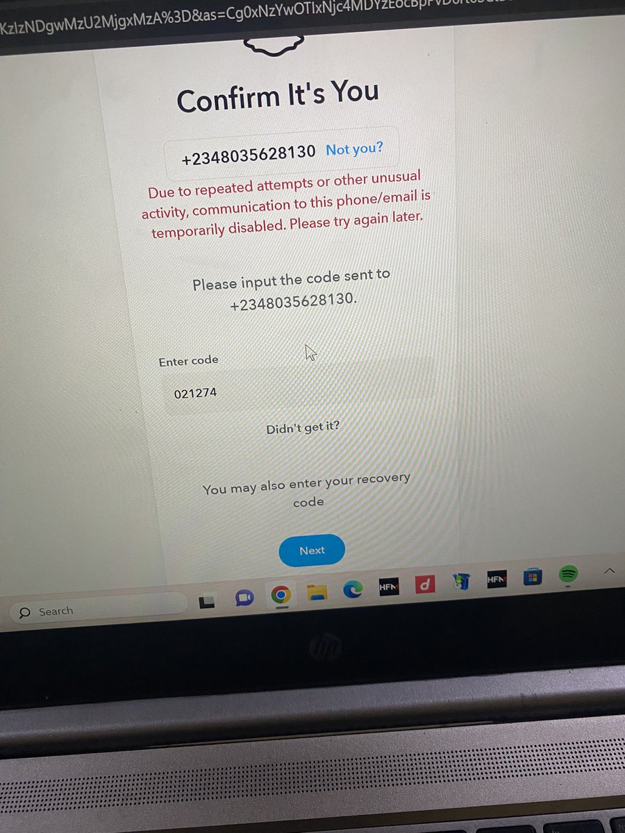 Opezee1's tweet photo. @snapchatsupport Why I’m I unable to login ? It’s been 7 hours!!!! @snapchatsupport @snapchatsupport @snapchatsupport @snapchatsupport @snapchatsupport https://t.co/fpUfUb1VbH