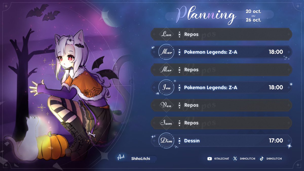 C’est les vacances sco alors pas de stream vendredi matin 🐾