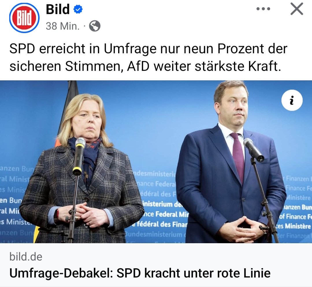 Na... Liebt ihr gute Nachrichten zum Abend auch so? 🥰💙
(Quelle BILD, Facebook)