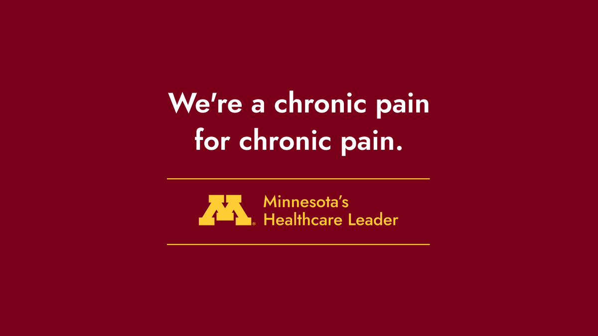 Nip in air got you feeling achy? Our #UMNalumni, faculty, staff and students are here to put that pain in its place! That's why the U is Minnesota's healthcare leader. Explore the ways #UMNproud practitioners are working for your community 🧭 z.umn.edu/mnchronic1