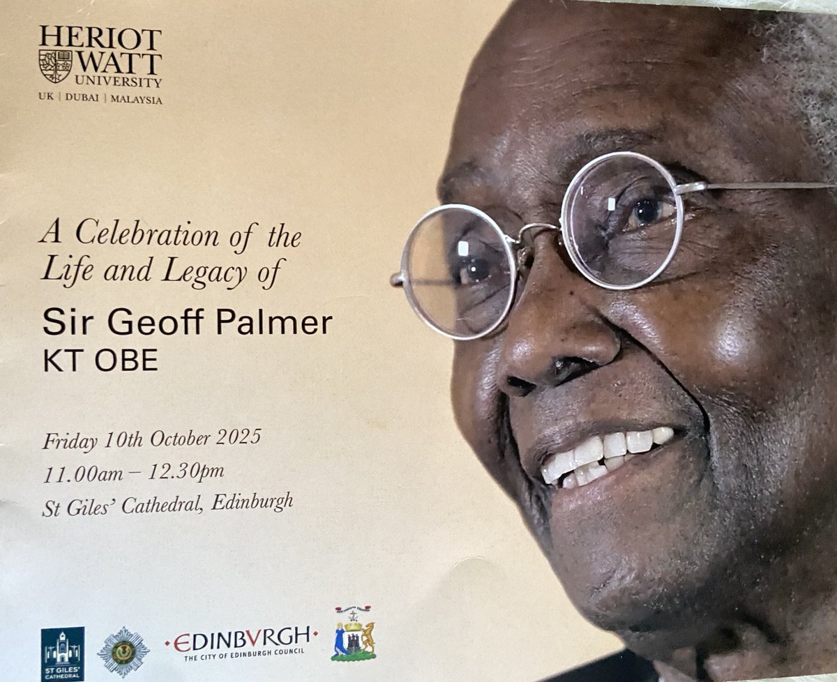 PROF SIR GEOFFREY PALMER MEMORIAL 2025. I was delighted Psalm to Windrush for the Brave &amp; Ingenious (Choir &amp; Orch) was featured at this deeply moving &amp; joyful commemoration of the extraordinary life of Sir Geoff, a brilliant scientific innovator, teacher, activist &amp; family man.