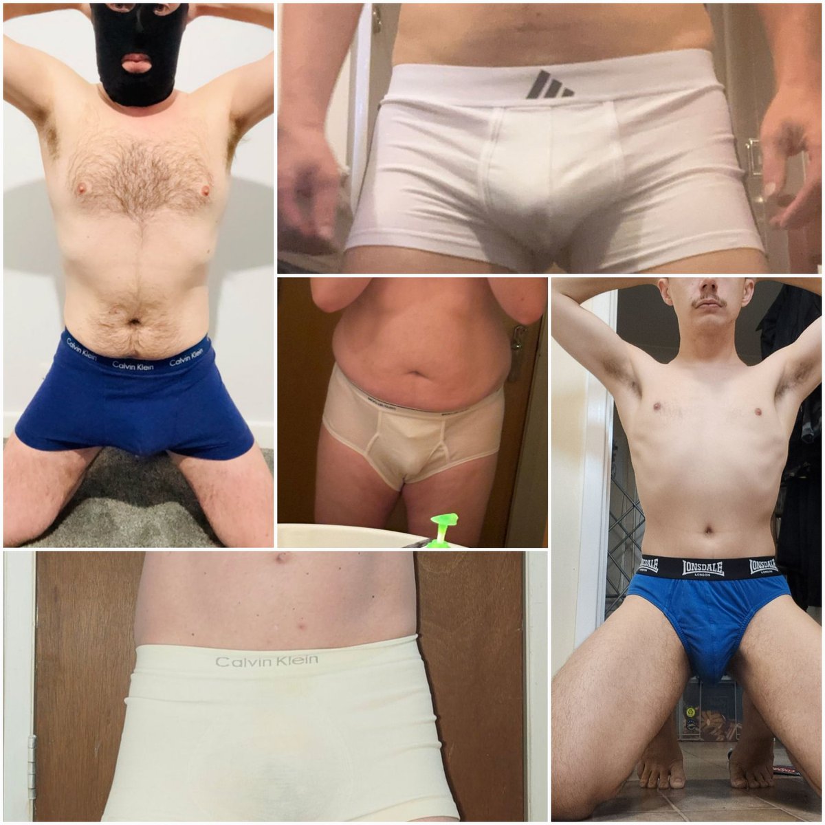 All presenting their underwear for the Boss 👍👍