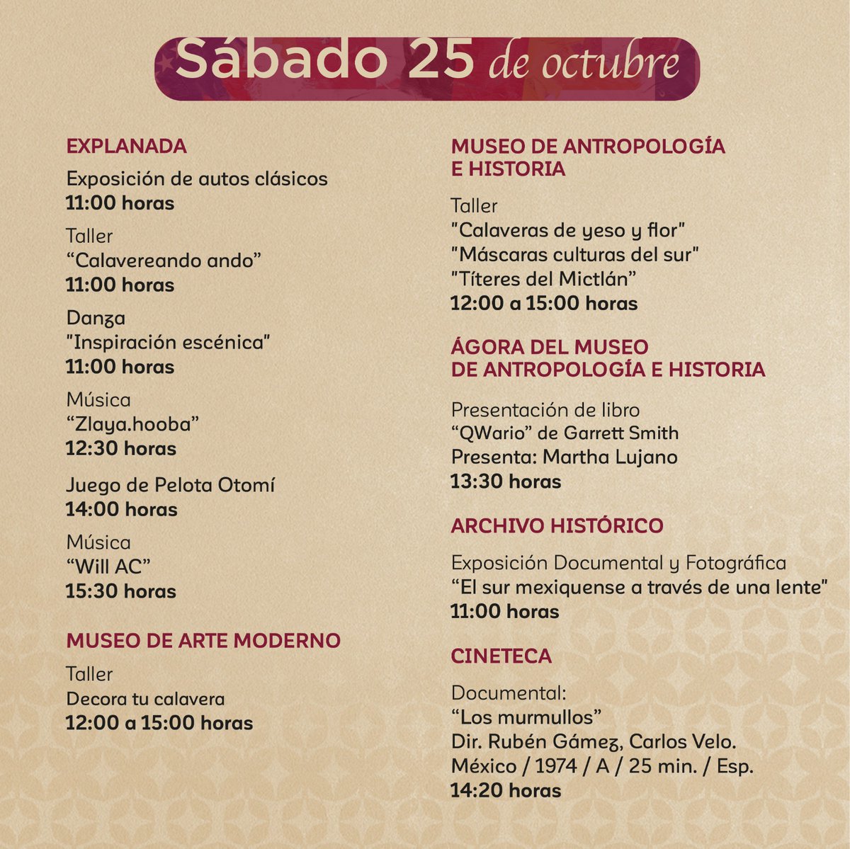 CulturaEdomex's tweet image. ¡Vive la magia del arte y la cultura en todas sus formas!
Este 25 y 26 de octubre llega nuestro Festival Cultural #TransformARTE en su edición #Multicultural.
¡Te esperamos!

📍 Centro Cultural Mexiquense, #Toluca
Consulta el programa completo 👇
#ElPoderDeServir